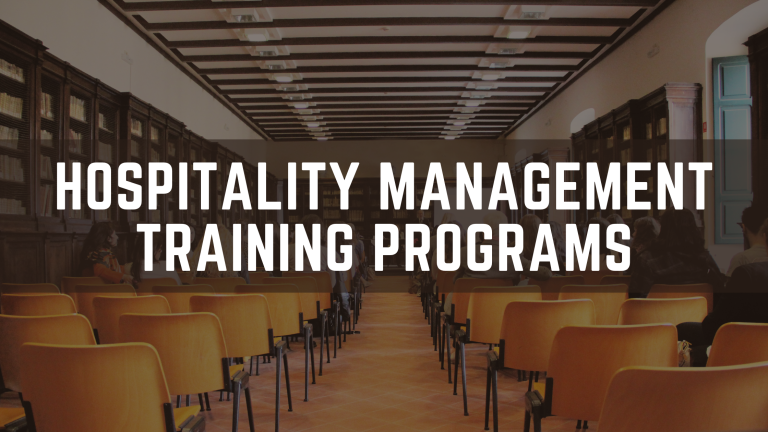 Hospitality Management Training Programs